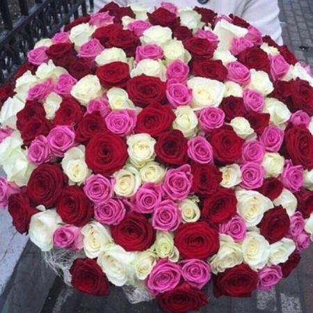 Букет из микс 151 розы ( 50 см )